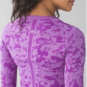 Lululemon | Swiftly Tech Long Sleeve | Purple Camo | 8